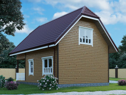 Сруб жилого дома для отдыха 6 x 8.5 м