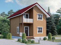 Деревянный дом 6 x 8 м