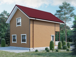 Деревянный дом 6 x 8 м